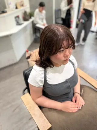 ミディアム カラー 艶髪レイヤー上田 紗也🇰🇷💗のヘアスタイル
