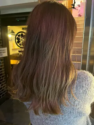ロング カラー パーマ ヘアアレンジ 【暗め透明感カラー】 【インナー】小島良太のヘアスタイル