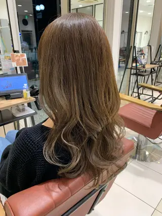 ミディアム カラー 髪質改善カラーリスト /根本雄貴のヘアスタイル
