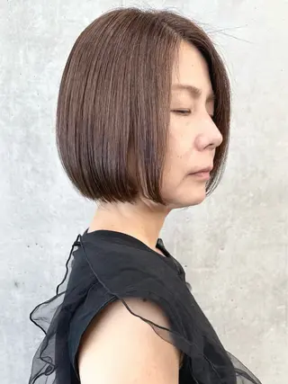 ミディアム ボブ/ゆるふわ ボブパーマ/とういのヘアスタイル