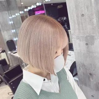 ショート 🤍ムラ修正ブリーチ 🤍原宿/YUUのヘアスタイル