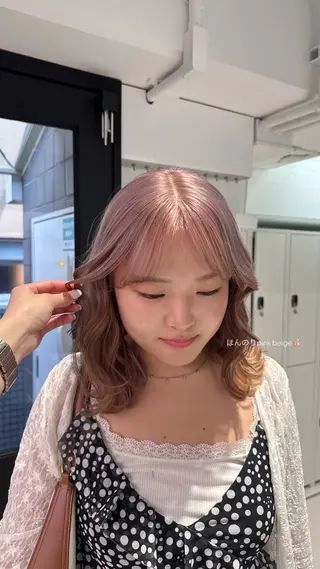 ミディアム カラー ヘアアレンジ naturalカラー / Rukaのヘアスタイル