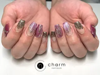 ネイル ネイルルーム チャームのネイルデザイン