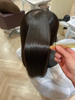 ロング パーマ 髪質改善美容師 個室サロン白金厚哉のヘアスタイル