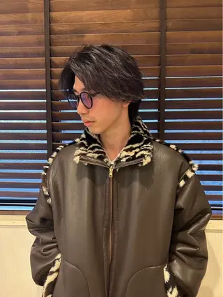 ミディアム カラー メンズ 榊原 貫太のヘアスタイル