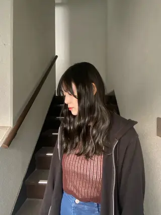 ロング カラー BATON.あずみ /カラー/縮毛矯正のヘアスタイル