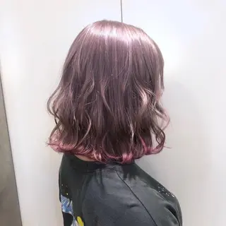 ショート カラー Maya川越/ エクステ/ハイトーンのヘアスタイル
