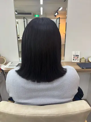 ミディアム カットモデル募集中 💇🏻　福田彩南のヘアスタイル
