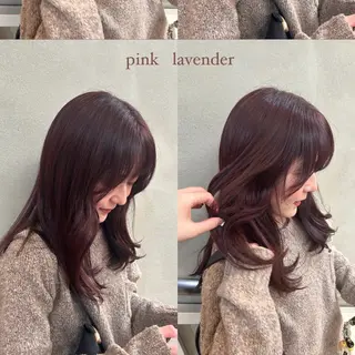 セミロング カラー 透明感カラー/西梅田 / nagisa🦋のヘアスタイル