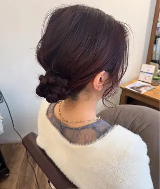 ミディアム ヘアアレンジ 立川 奈那子のヘアスタイル