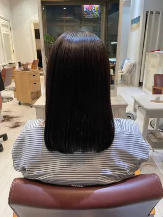 ミディアム 髪質改善／ブリーチ 宮武　湧斗のヘアスタイル