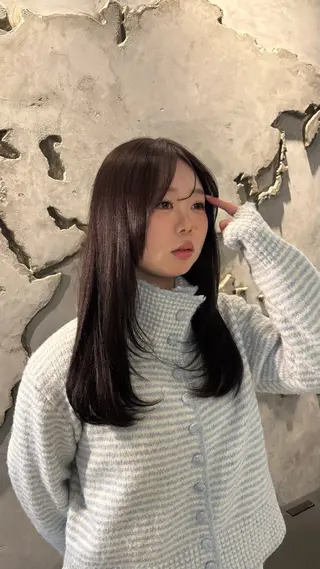 ロング カラー 暖色🍇/透明感/ 髪質改善/YUIKOのヘアスタイル