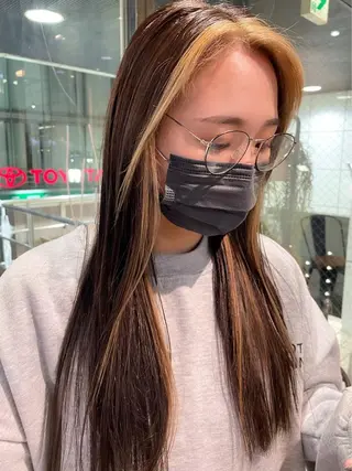 ロング カラー 髪質改善 ネイル コトミ🐸のヘアスタイル