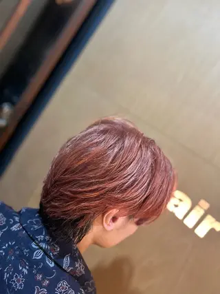 ミディアム フェードとパーマ特化 小池 魔裟斗のヘアスタイル