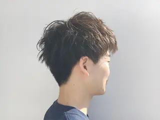 カラー パーマ メンズ ツイスパ・波巻き 🩵片平和香奈のヘアスタイル