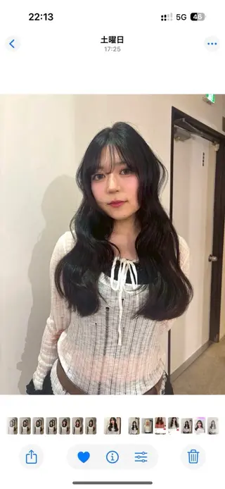 ロング ヘアアレンジ rinka/暖色 ボブカットモデルのヘアスタイル