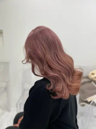 セミロング カラー ♥️暖色カラ ー♥️由夏のヘアスタイル