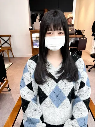 ロング カラー パーマ ヘアアレンジ メンズ キッズ 骨格レイヤーカット 🌿美髪縮毛矯正のヘアスタイル