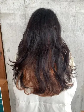 セミロング カラー 💘透明感カラー💘 沖本 将宏のヘアスタイル