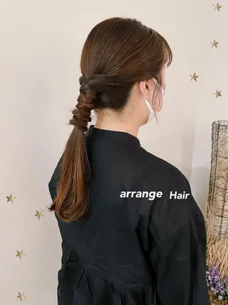ロング ヘアアレンジ 市川 千夏のヘアスタイル