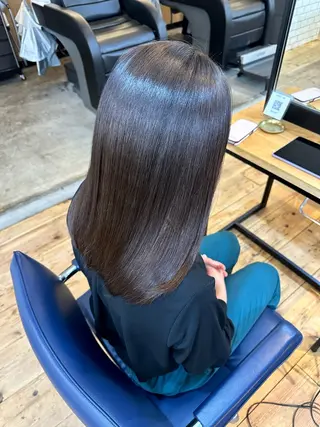 セミロング 縮毛矯正＆髪質改善 特化/ゆいのヘアスタイル