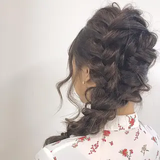 ロング 韓国風パーマ/ヘア セット/店長みづきのヘアスタイル