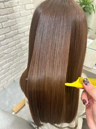 ロング カラー ヘアアレンジ 髪質改善&艶感カラー 🪄岡井美結のヘアスタイル