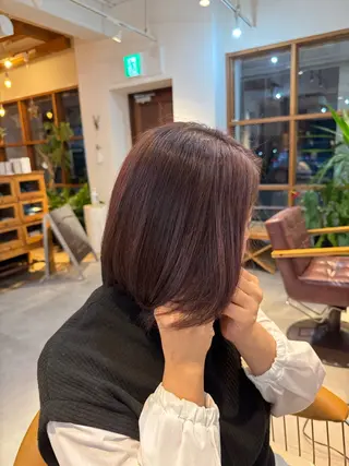 カラー Hiyori/透明感 /ボブ/矢場町のヘアスタイル