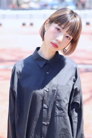 ミディアム 髪質改善酸性縮毛矯正 酸性ストレート◎鈴木のヘアスタイル