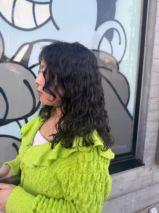 ミディアム デジタルパーマ/ ウェーブパーマ/神野のヘアスタイル