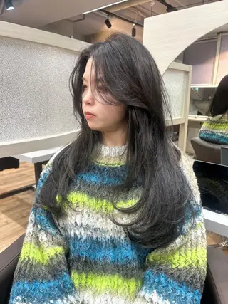 ロング カラー 心斎橋ヘアカラー 海外ﾚｲﾔｰ/マリナのヘアスタイル