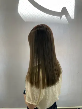 セミロング カラー ヘアアレンジ 美髪/透明感/レイヤ ーTATSUKI☘️のヘアスタイル