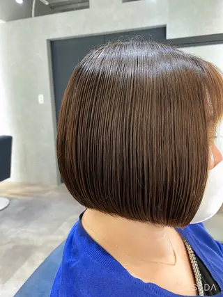 ショート ✨似合わせボブ✨ 縮毛矯正のヘアスタイル