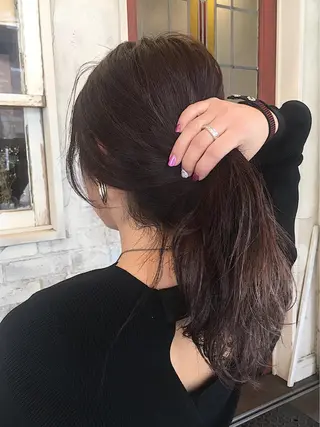 ミディアム カラー hair  salon Zöld.所属・KAIBORI ASUKAのヘアスタイル