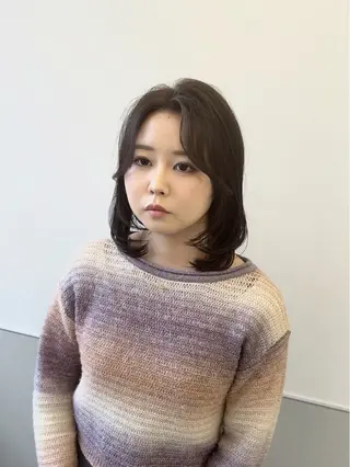 ミディアム カラー 韓国ヘア🇰🇷 スズキのヘアスタイル