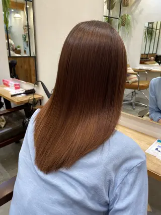 カラー ロングレイヤー ／米澤凌華のヘアスタイル