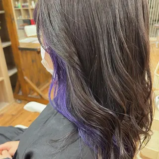 セミロング カラー 佐川 優夏のヘアスタイル