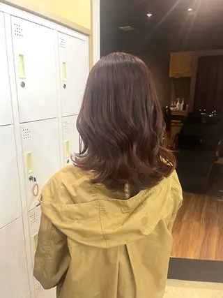 ミディアム カラー 🪽髪質改善矯正 🤍MIU🤍のヘアスタイル