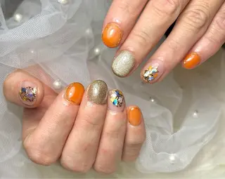 カラー jewel nailのネイルデザイン