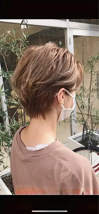 ショート カラー パーマ ✂️ショートの匠✂️ 國井慎平のヘアスタイル