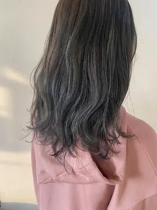 セミロング カラー stylist🎨 aye牧野莉香のヘアスタイル