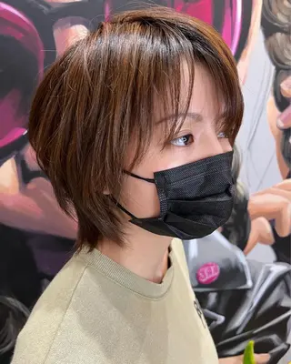 ミディアム カラー パーマ ヘアアレンジ メンズ キッズ ネイル マツエク・マツパ アイブロウ 久木原 ゆりのヘアスタイル