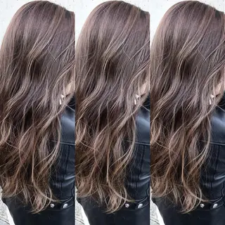 ロング カラー パーマ ヘアアレンジ メンズ キッズ ネイル マツエク・マツパ 韓国風×透明感カラー 髪質改善オタベシンヤのヘアスタイル