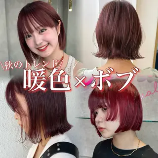 ショート カラー 原宿/韓国ボブ /くびれボブ/優希のヘアスタイル