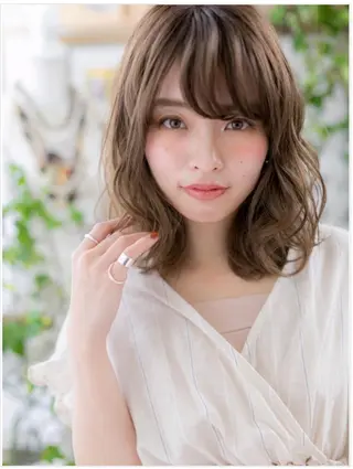 ミディアム カラー パーマ 後悔はさせません 🔥💪千原一輝のヘアスタイル