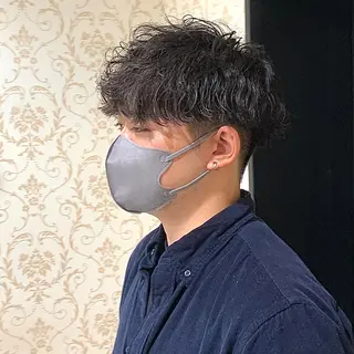 ショート パーマ メンズ メンズパーマ&メンズ 縮毛矯正/平野/渋谷のヘアスタイル