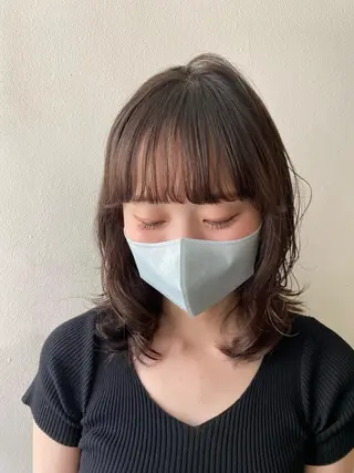 ミディアム パーマ 🌸透明感艶 カラー🌸Yuukiのヘアスタイル