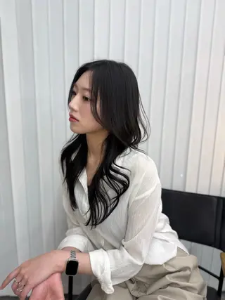 ロング 髪質改善カラー🦋 レイヤー/ナカネのヘアスタイル