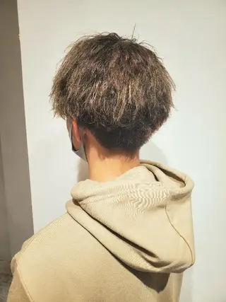 パーマ カラー メンズ ショート 北九州美容室 🕊️わかな✂︎のヘアスタイル