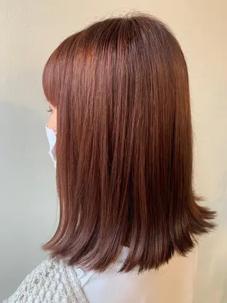ミディアム カラー 齋藤 みさきのヘアスタイル
